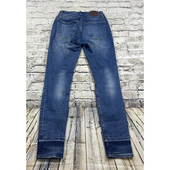 Lucky Brand Jeans Womens 4/27 Blue Sasha Super Skinny Low Rise Distressed Denim‎ - Picture 7 of 14